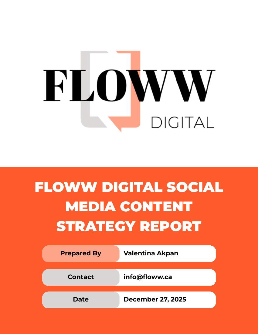 Floww Digital Social Media Strategy Report