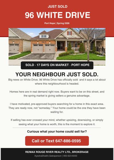 96 White Dr Just Sold Mailout