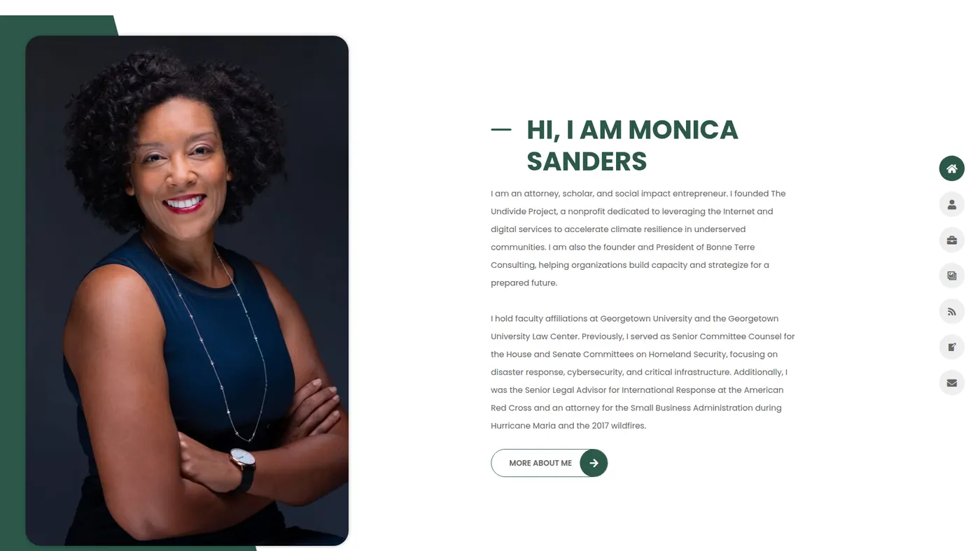 Monica C. Sanders website