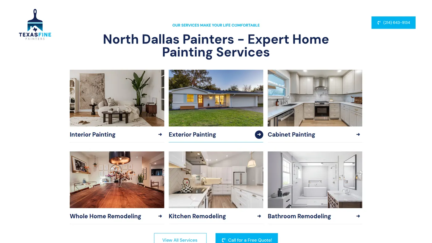 Texas Fine Painters website